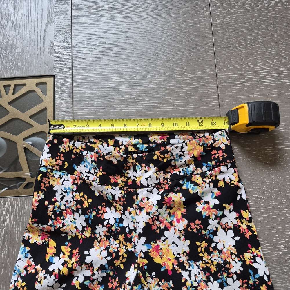 Zac & Rachel Floral Capri Leggings - Pink Multi & Black Multi Lot Of 2 - Picture 5 of 9